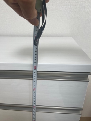 ローチェスト　ニトリ　ルシート 120-4LC WH 美品