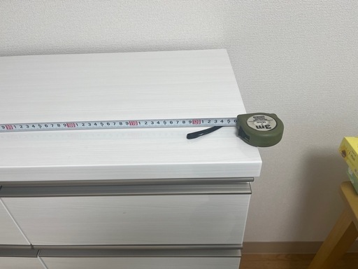ローチェスト　ニトリ　ルシート 120-4LC WH 美品
