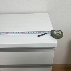 ローチェスト　ニトリ　ルシート 120-4LC WH 美品の画像