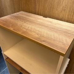 木製レンジ台　レンジボード　コンセント付きの画像