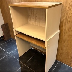 木製レンジ台　レンジボード　コンセント付きの画像