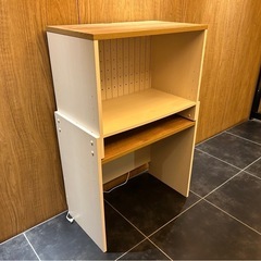 木製レンジ台　レンジボード　コンセント付きの画像