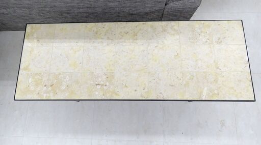 北海道 千歳市/恵庭市 近郊配送 IDEE ローテーブル センターテーブル マクタン 天然石 店頭でのお受渡し大歓迎