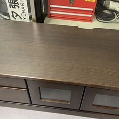 テレビ台 幅89×奥行43×高さ39.5ｃｍ テレビボード 家具 ブラウン 札幌市手稲区の画像