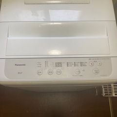 Panasonic 洗濯機 5.0kg 2021年製の画像