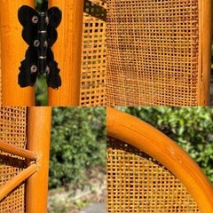 ラタン　パーテーション　しきり　レトロ　インテリアの画像