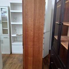 ★リユースのサカイ水戸店★  食器棚 木目 H190×D45.5×W80 クリーニング済み MT6012の画像