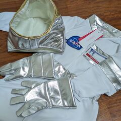 宇宙飛行士 宇宙服 ハロウィン コスプレ コスチューム 仮装 衣装 キッズ 子供用 120cm 未使用の画像
