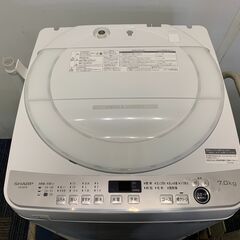 (251029)　シャープ　全自動電気洗濯機　 ES-GE7E-W　7kg　2021年製の画像