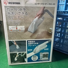 クリーナーとアイロンと、壊れた野菜コンテナ4個の画像