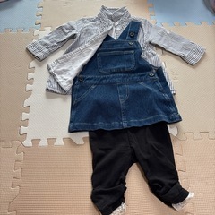 ♡3点おでかけ服・ランニング型　肌着　80cm♡の画像