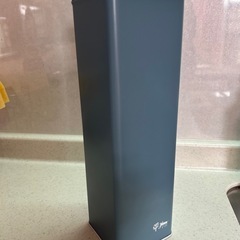 KALDI COFFEE FARM 四角形缶 ダークブルー 8×8×高さ28㌢の画像