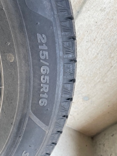 ブリザックVRX3(215/65R16)中古品、ホイール中古品セット