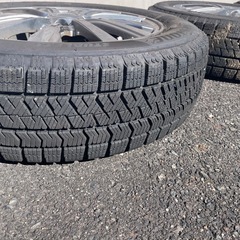 【美品】ブリヂストン スタッドレスタイヤ 155/65R14 ホイール付き！2024年購入・ワンシーズン使用の画像