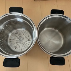 Vita Craft ステンレス両手鍋 パスタパン 中型 セット ビタクラフトの画像