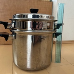 Vita Craft ステンレス両手鍋 パスタパン 中型 セット ビタクラフトの画像