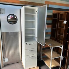 店頭引き渡し 中古 食器棚 キャビネット 木製 収納 家具の画像