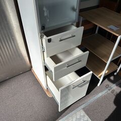 店頭引き渡し 中古 食器棚 キャビネット 木製 収納 家具の画像