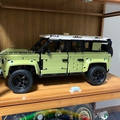 カー模型　緑　ブロックおもちゃの画像