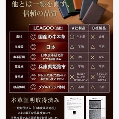 カードケース 姫路レザー 日本製 二つ折り コンパクト スリム 男女兼用 ブラック 定期入れ パスケース ビジネスの画像