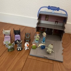 ディズニープリンセス　アナ雪　ミニチュア　おもちゃ　ドールハウスの画像