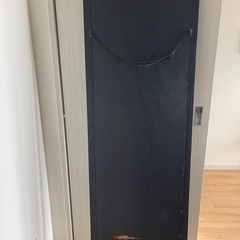 木製枠　黒　姿見（鏡）の画像