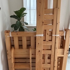 【無料】天然木システムベッド「KURA」V-110 作りしっかりりの画像