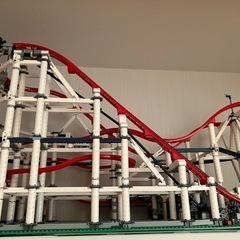 組み立てる遊園地シリーズ大型ジェットコースター男の子と女の子子供の難しいパズルビルディングブロックおもちゃ誕生日ギフトの画像