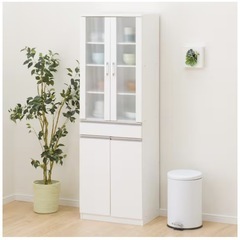 食器棚　ニトリ　ホワイト　完成品の画像