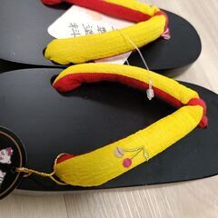新品　子供用下駄　19.5㌢　七五三　お祭りの画像
