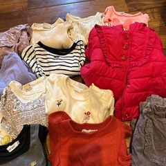 女の子 冬服子供服80-90まとめ売りの画像
