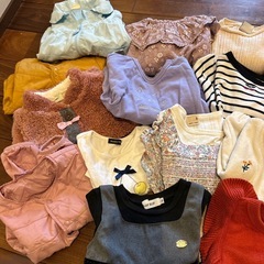 女の子 冬服子供服80-90まとめ売りの画像