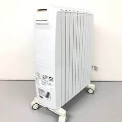 ss7978　デロンギ オイルヒーター DDQ0915-WH ホワイト 9枚フィン 1500W 4～10畳 DeLonghi キャスター付 ヒーター 暖房 白 タイマー ストーブ 静か クリーン オイルヒーター 中古の画像