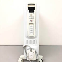 ss7978　デロンギ オイルヒーター DDQ0915-WH ホワイト 9枚フィン 1500W 4～10畳 DeLonghi キャスター付 ヒーター 暖房 白 タイマー ストーブ 静か クリーン オイルヒーター 中古の画像