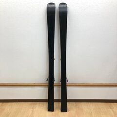 ss7993　サロモン スキー 3点セット L155cm ブラック ケース付き SALOMON SPORKLING FOCUS 黒 スキー板 ビンディング ストック カービングスキー スキー板 金具付き スキーセット 中古の画像