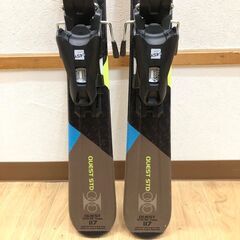ss7995　ハート ジュニアスキー 2点セット 117cm ブラック ケース付き HERT QUEST STD スキー板 ビンディング カービングスキー 子供用 スキー板 金具付き ジュニア用スキー 中古の画像