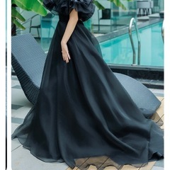 ブラックドレス　ウェディング　
ブライダルの画像