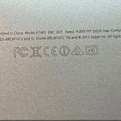 MacBook Air 2013 13インチ4GB 128GBの画像