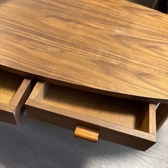 幅110センチ　ローテーブル　引き出し付きの画像