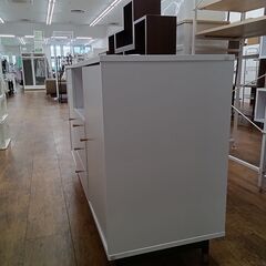★リユースのサカイ水戸店★  TV台 ホワイト H70×D39.6×W120 クリーニング済み MT6018の画像