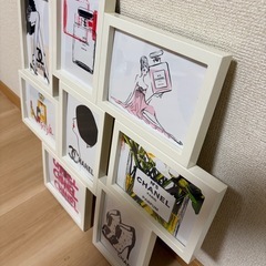 【アートパネル】8枚入り　壁掛け　美品　の画像