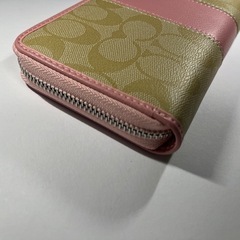【新品未使用】COACH コーチ F52859 ピンク シグネチャーの画像