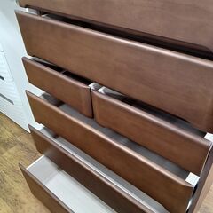★リユースのサカイ水戸店★ ニトリ チェスト ブラウン H133.8×D43×W90 クリーニング済み MT6020の画像