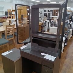 ★リユースのサカイ水戸店★  ドレッサー ダークブラウン H146×D39×W61 クリーニング済み MT6021の画像