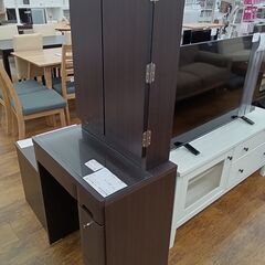 ★リユースのサカイ水戸店★  ドレッサー ダークブラウン H146×D39×W61 クリーニング済み MT6021の画像