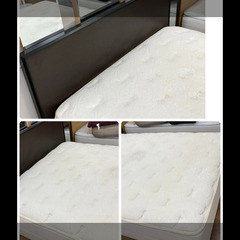 ジモティー限定価格！S773 ⭐ 大塚家具 KINGSDOWN インシグニア ワイドダブルベッド 幅160cm USED シミ目立ちますの画像