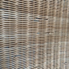 籐　ゆりかご　ベビーベッドの画像