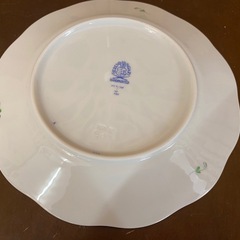 【愛品館 江戸川店】ヘレンド アポニーグリーン ペアデザート皿 ID:102-028639-007の画像