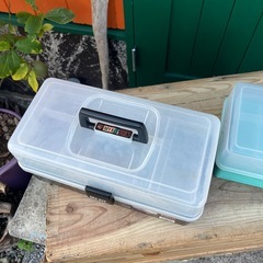 ツールボックス 工具箱 道具入れ　黒売り切れ　アイリス　釣具ケースなどにも！ の画像