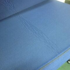 未使用/新品　開封品　 マットレス シングル 厚10cm　高反発　密度25D 硬さ190N 三つ折り 敷布団 洗える　メッシュ　ネイビーの画像